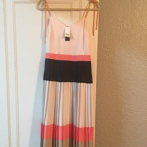 Banana Republic silk blend midi dress